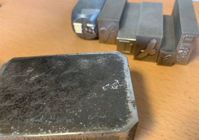 金属（鉄SS400）に刻印をいれてみよう！打刻印・ポンチもオリジナルで