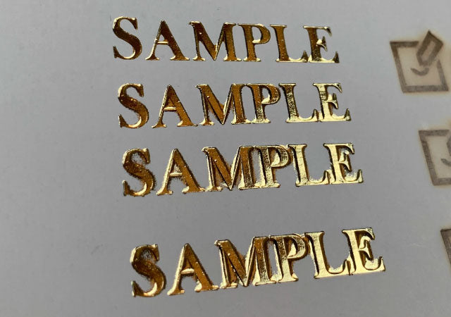 金属の質感でロゴ入れをするなら！箔押しも自分で加工できる！