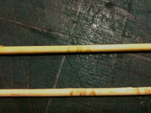 竹串に焼印試してみました。