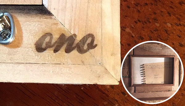 木製フォトフレームやオーダー鏡の製作 OZ works 飯泉 直子様 焼印