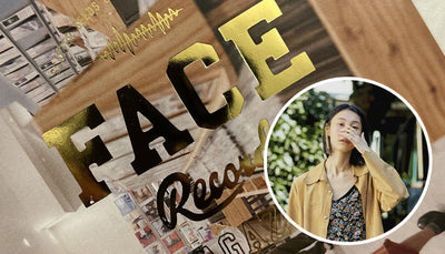 雑誌の表紙への箔押し